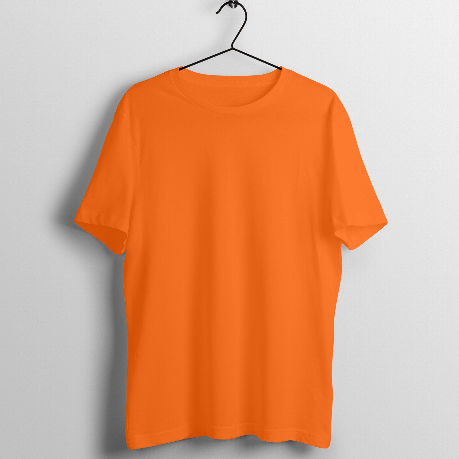 Orange t shirt plain best sale