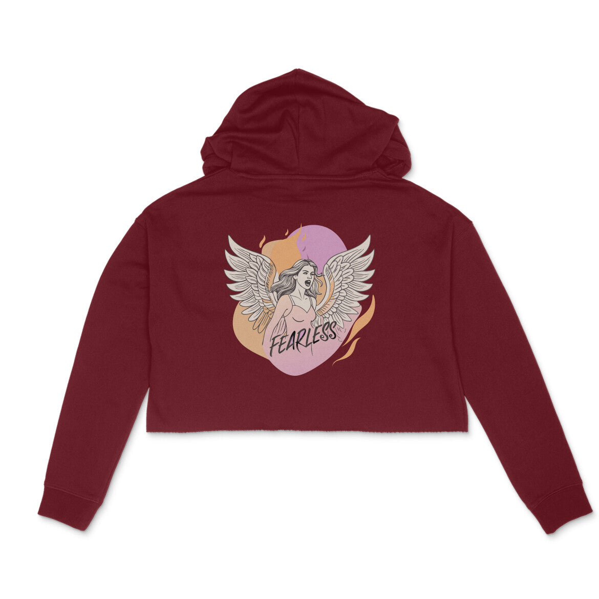 Crop Hoodie - Fearless Angel