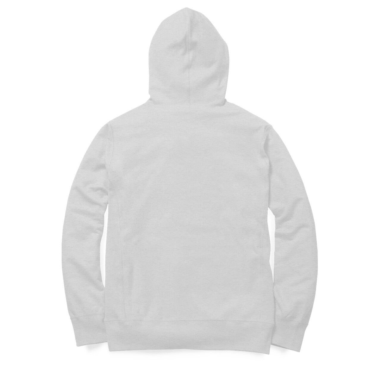 Plain Hoodie - Melange Grey