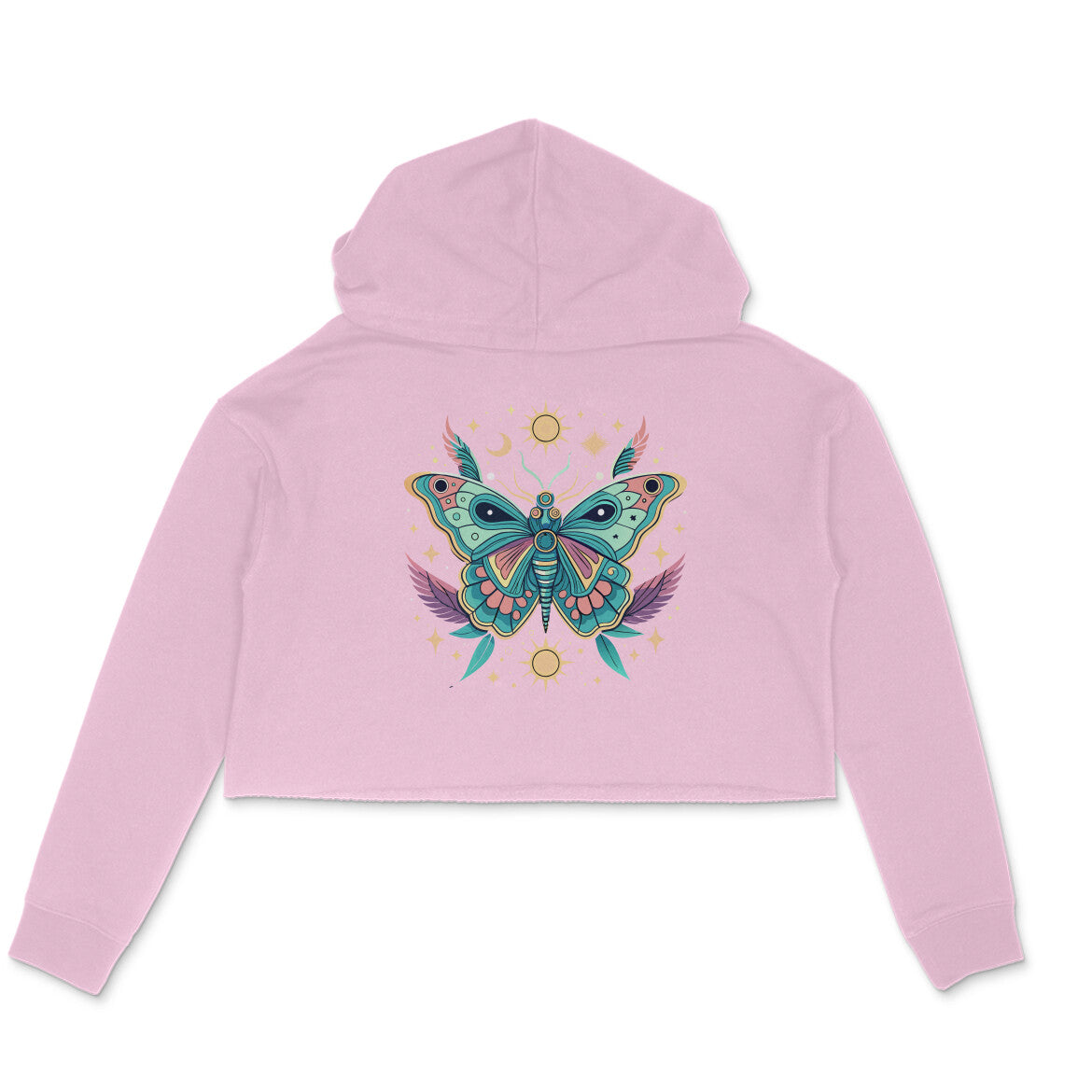 Crop Hoodie - Cosmic Butterfly