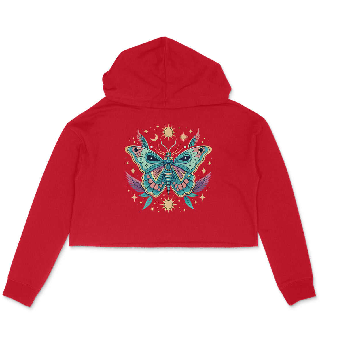 Crop Hoodie - Cosmic Butterfly