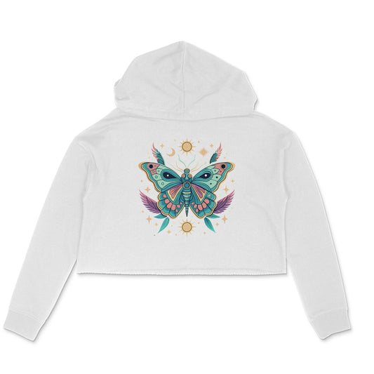 Crop Hoodie - Cosmic Butterfly