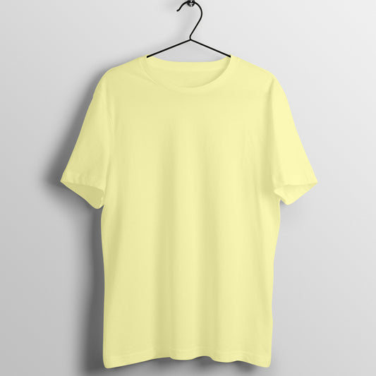 Plain T-Shirt - Butter Yellow