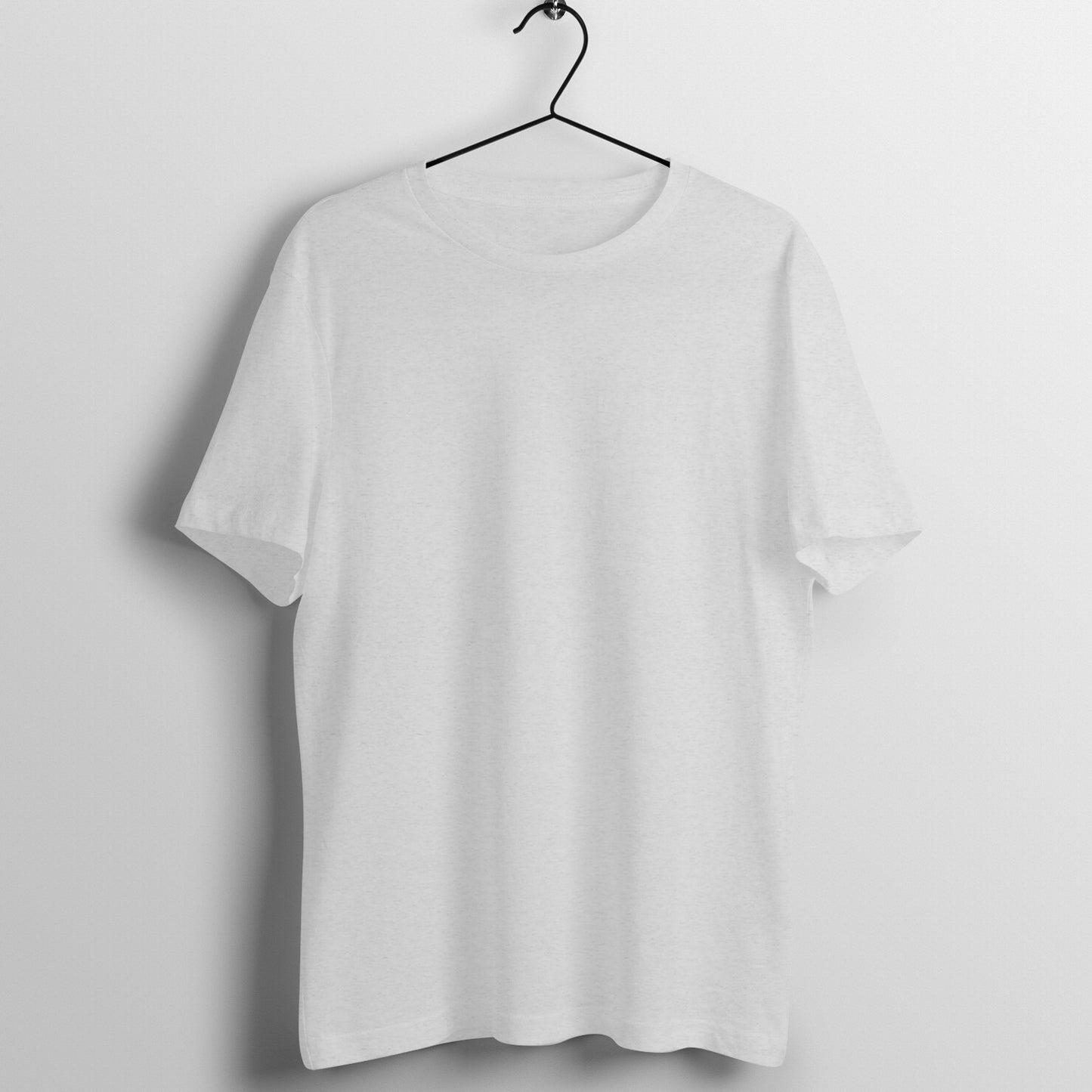 Plain T-Shirt - Melange Grey